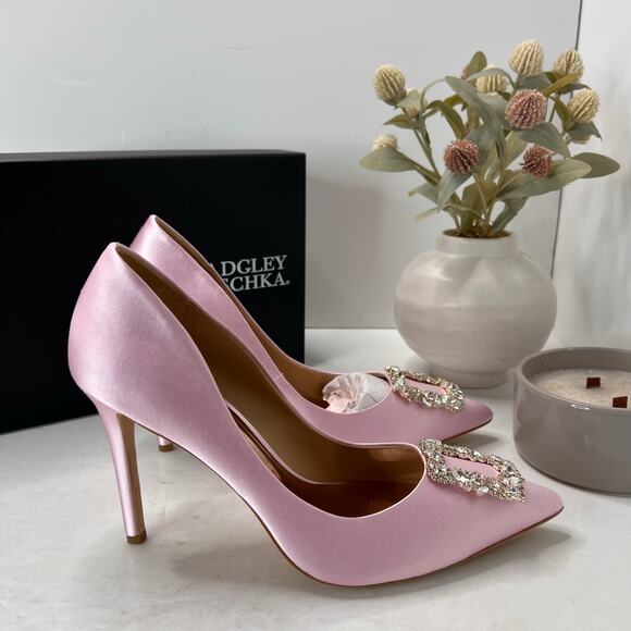 Badgley Mischka Cher Pointed Toe Stiletto Heel Blossm MP5233 Women's 9.5 - Picture 4 of 11